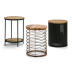 Table d'appoint ronde 18" | Table d'appoint compacte pour le salon et la chambre