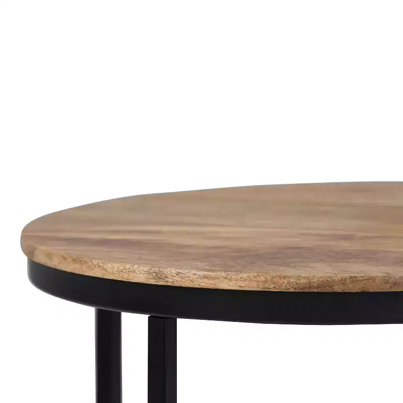 Table d'appoint ronde 18" | Table d'appoint compacte pour le salon et la chambre