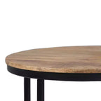 Table d'appoint ronde 18" | Table d'appoint compacte pour le salon et la chambre