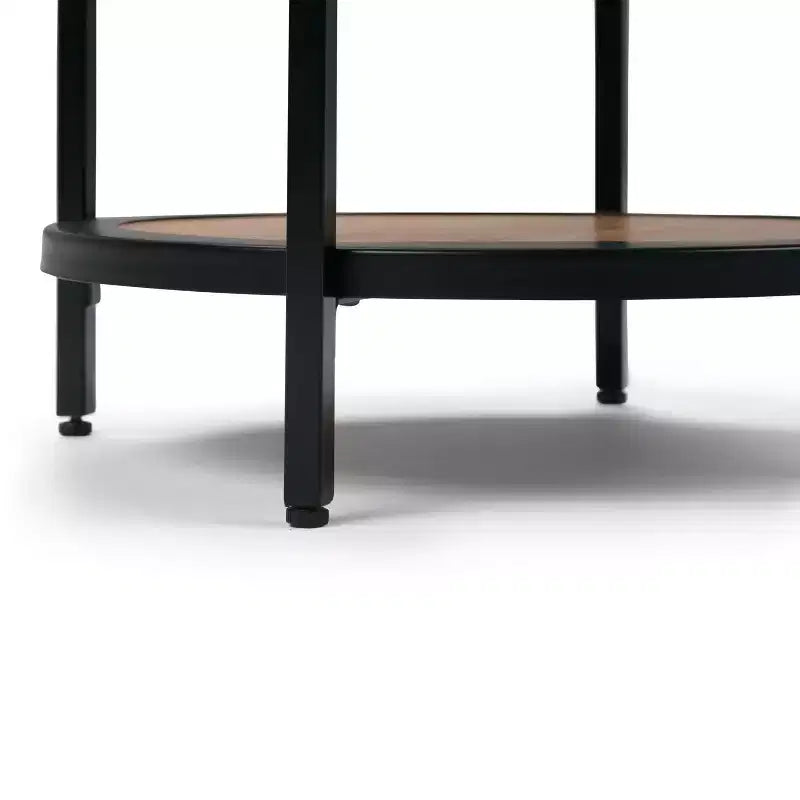 Table d'appoint ronde 18" | Table d'appoint compacte pour le salon et la chambre
