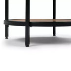Table d'appoint ronde 18" | Table d'appoint compacte pour le salon et la chambre