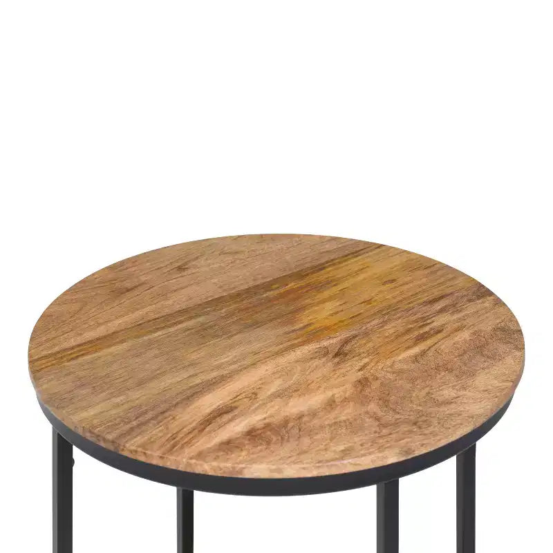 Table d'appoint ronde 18" | Table d'appoint compacte pour le salon et la chambre
