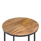 Table d'appoint ronde 18" | Table d'appoint compacte pour le salon et la chambre