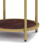 Table d'appoint ronde 18" | Table d'appoint compacte pour le salon et la chambre