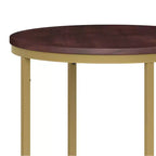 Table d'appoint ronde 18" | Table d'appoint compacte pour le salon et la chambre