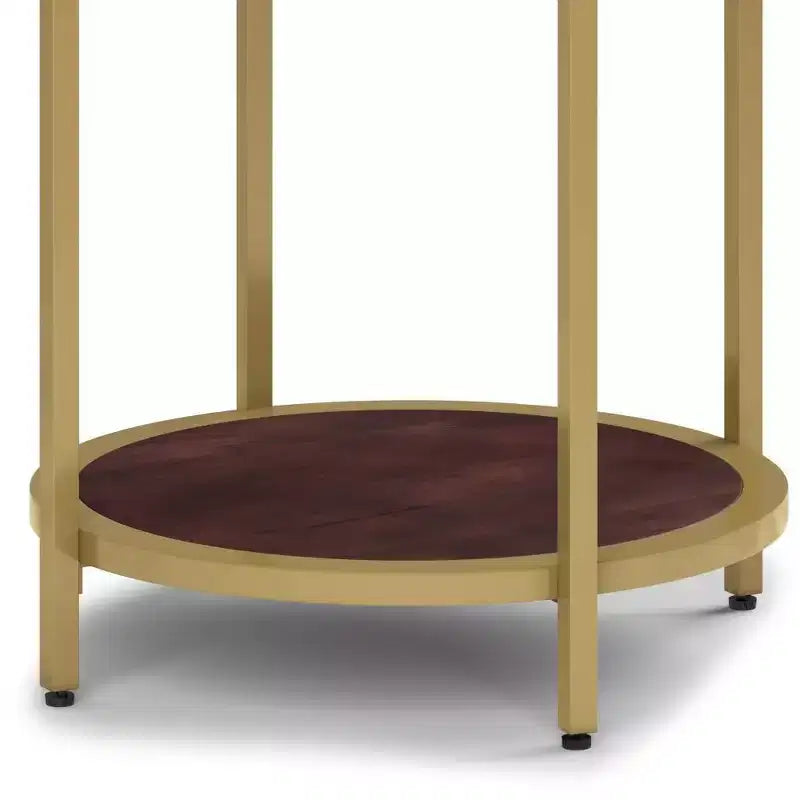 Table d'appoint ronde 18" | Table d'appoint compacte pour le salon et la chambre
