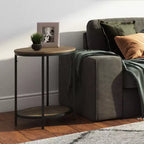 Table d'appoint ronde 18" | Table d'appoint compacte pour le salon et la chambre