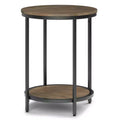 Table d'appoint ronde 18" | Table d'appoint compacte pour le salon et la chambre