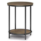Table d'appoint ronde 18" | Table d'appoint compacte pour le salon et la chambre
