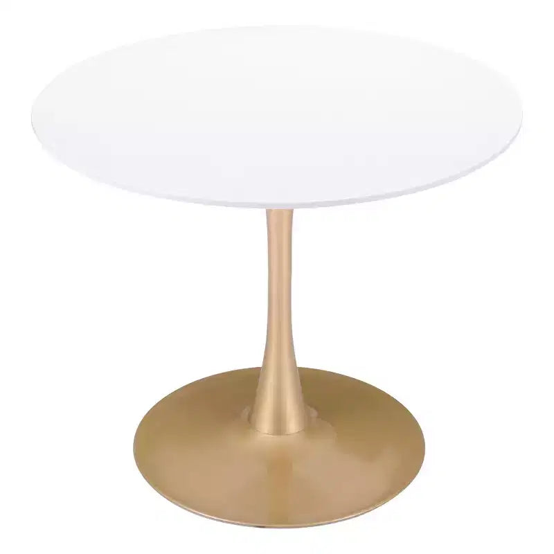Table à manger ronde moderne Olympia | Table de cuisine et de salle à manger compacte de 90 cm