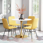 Table à manger ronde moderne Olympia | Table de cuisine et de salle à manger compacte de 90 cm