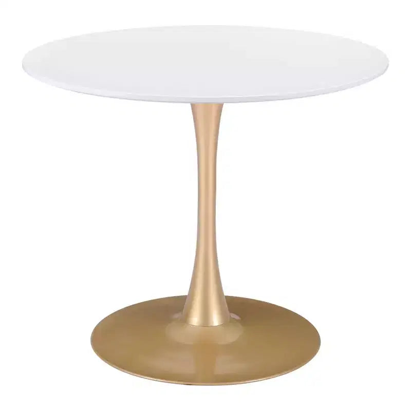 Table à manger ronde moderne Olympia | Table de cuisine et de salle à manger compacte de 90 cm