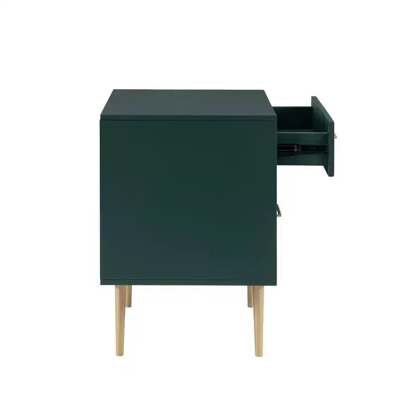 Table de chevet à 2 tiroirs Gloria | Table de chevet compacte avec rangement