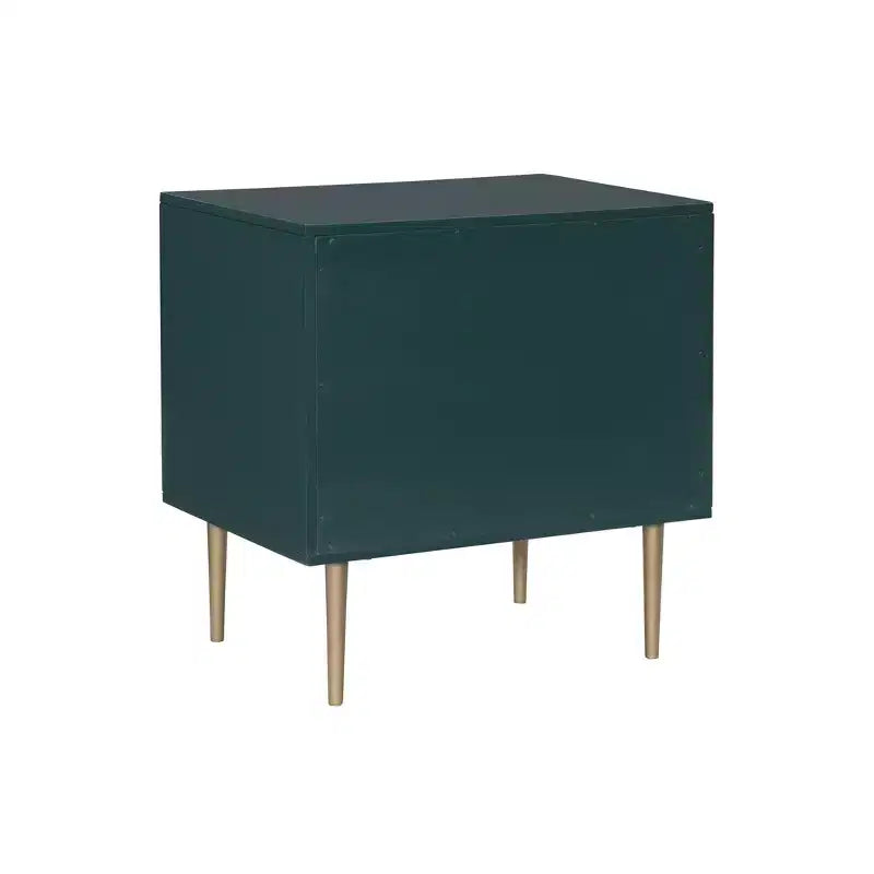 Table de chevet à 2 tiroirs Gloria | Table de chevet compacte avec rangement