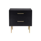 Table de chevet à 2 tiroirs Gloria | Table de chevet compacte avec rangement