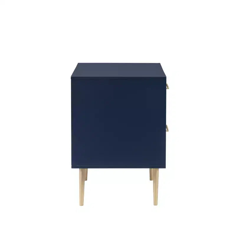 Table de chevet à 2 tiroirs Gloria | Table de chevet compacte avec rangement