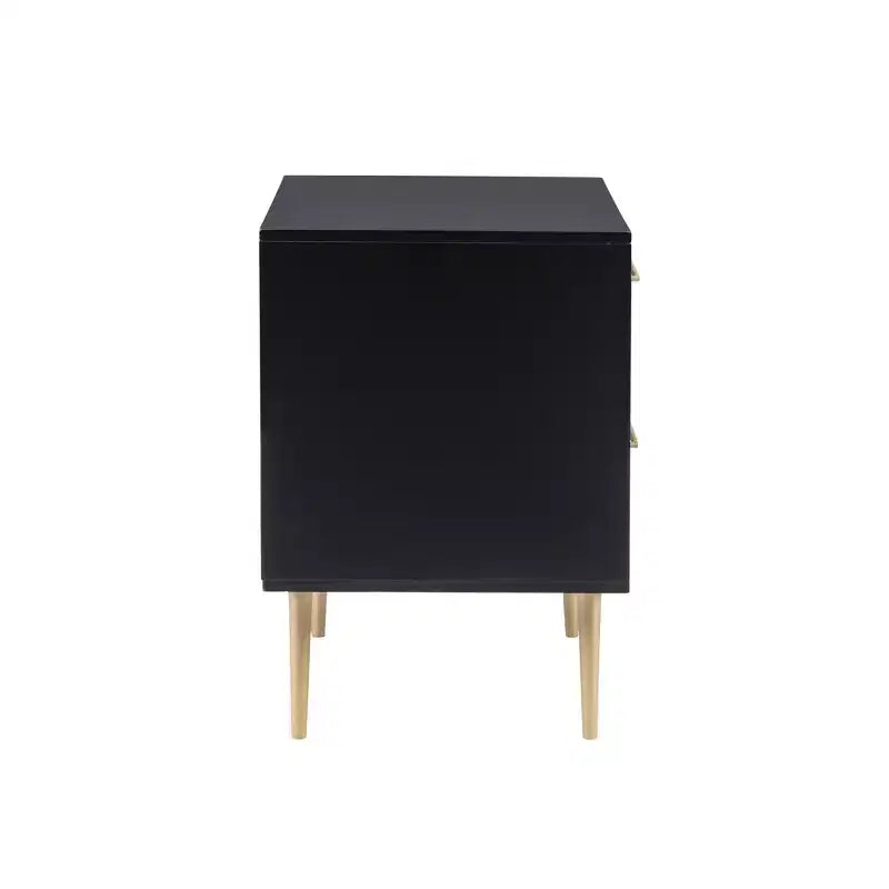 Table de chevet à 2 tiroirs Gloria | Table de chevet compacte avec rangement