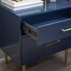 Table de chevet à 2 tiroirs Gloria | Table de chevet compacte avec rangement