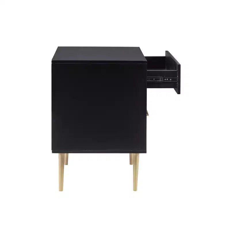 Table de chevet à 2 tiroirs Gloria | Table de chevet compacte avec rangement