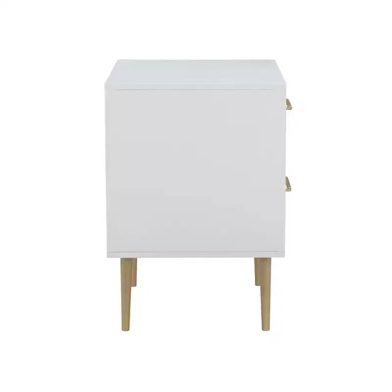 Table de chevet à 2 tiroirs Gloria | Table de chevet compacte avec rangement