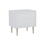 Table de chevet à 2 tiroirs Gloria | Table de chevet compacte avec rangement
