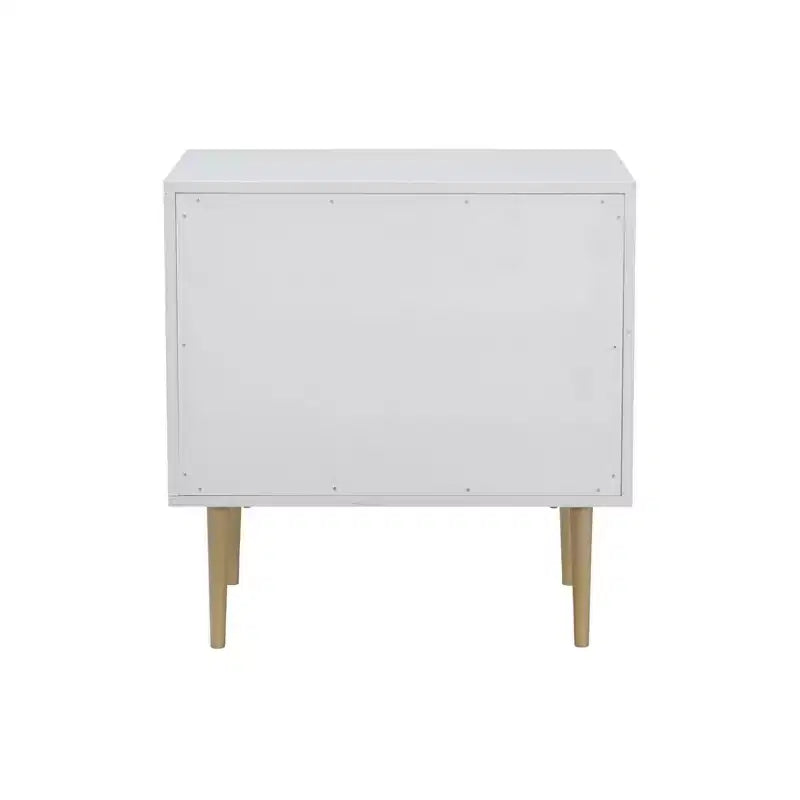 Table de chevet à 2 tiroirs Gloria | Table de chevet compacte avec rangement