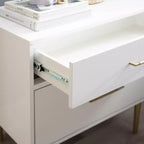 Table de chevet à 2 tiroirs Gloria | Table de chevet compacte avec rangement