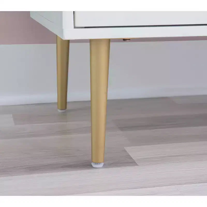 Table de chevet à 2 tiroirs Gloria | Table de chevet compacte avec rangement