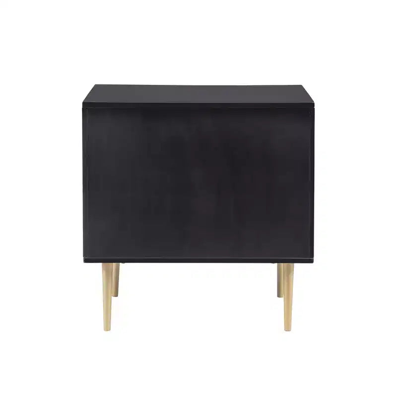 Table de chevet à 2 tiroirs Gloria | Table de chevet compacte avec rangement